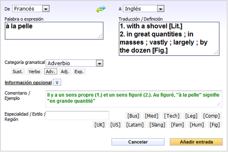 Anadir Palabras Y Expresiones En El Diccionario Colaborativo Normas Reverso